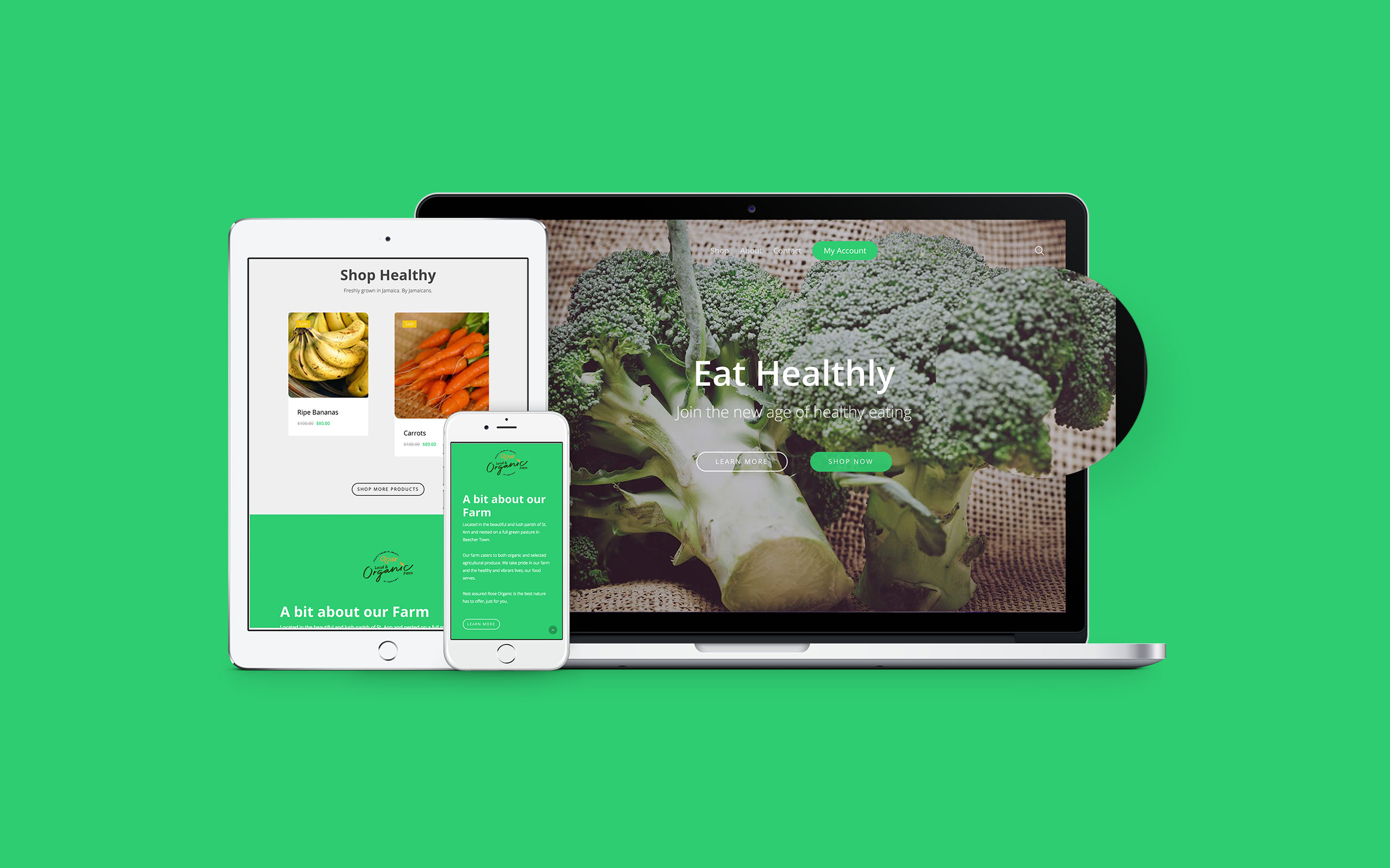 Rose Organic Farm | E-Commerce Website